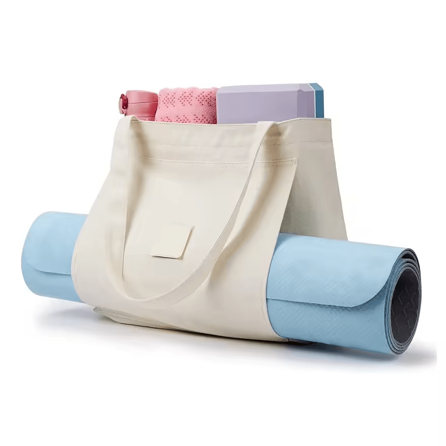 Bolsa de algodón con cremallera para yoga